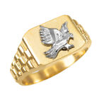 Gold American Eagle Mens Ring