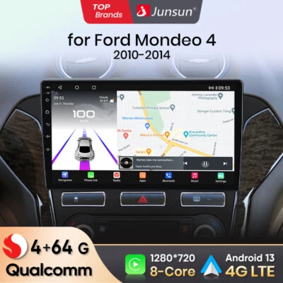 QualcommChip 4+64G Carplay Android 13 Autoradio Für Ford Mondeo MK4 2010-2014 DE - Bild 1 von 4