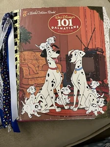 Vintage Little Golden Book Disney 101 Dalmatians JUNK JOURNAL Smoke Free - Picture 1 of 18