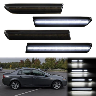 Lámpara de luz de señalización lateral LED dinámica para guardabarros delantero trasero 4 piezas para Acura TL 2004-2008 Foto 1 de 4