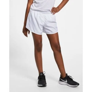 Nike Tempo Big Kids Girl's Dri-FIT Running Shorts White Size S 848196-102 - Picture 1 of 5