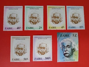 STAMPS  TIMBRES   ZAIRE / CONGO 1980  #  1010/1016** 100e ANNIV. EINSTEIN   _ - Picture 1 of 1