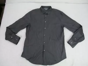 John Varvatos Shirt Mens XL Gray Black Button Up All Over Print Geometric - Picture 1 of 15