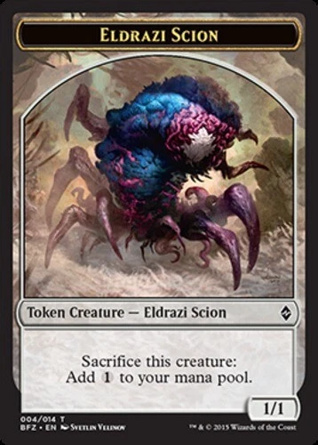 Eldrazi Scion Token (004) ~ Lightly Played Battle for Zendikar MTG Magic Ultimat - Image 1 of 1