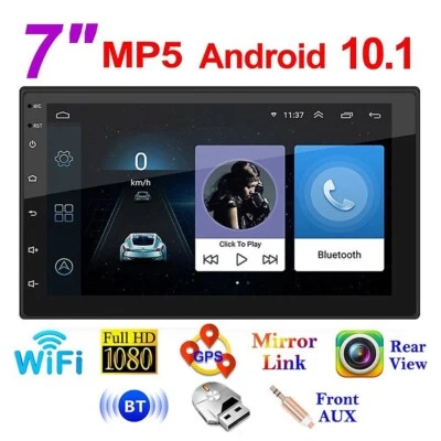 7 Inch Android Auto Display Stereo Mit GPS Navigation Bluetooth Radio Carplay - Bild 1 von 4