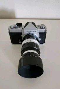 NIKON NIKKORMAT Ft-N Camera with 135mm Nikkor Lens and Metal Hood, Mint- - Picture 1 of 7
