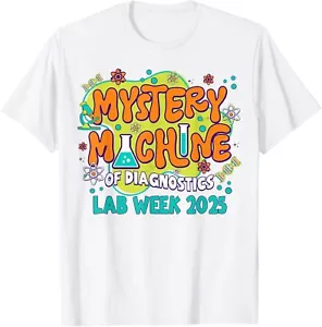 Mystery Machine of Diagnostics Lab Week 2025 Med Lab Tech T-Shirt - Picture 1 of 4
