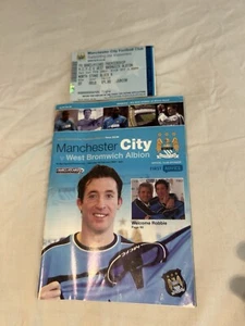 Manchester City V West Bromwich Albion Match Programme & Match Ticket 01/02/2003 - Picture 1 of 3