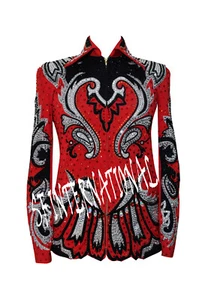 Red Showmanship Jacket For Women, Western Show Outfits, Western Show Clothing - Picture 1 of 5