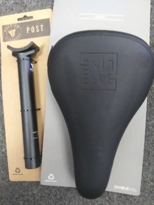 Asiento Haro Baseline Stealth y poste Premium. Lo último en tecnología pivotal bmx Foto 1 de 4