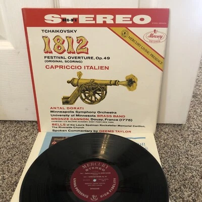 OG Mercury SR90054 lp Tchaikovsky 1812 OVERTURE Dorati COLOR BACK stereo FR7 FR8 - Image 1 of 4