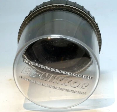 Estuche rígido de lente de burbuja Nikon para 75 mm f4N 80 mm f5,6N 105 mm Nikkor ampliación Foto 1 de 4