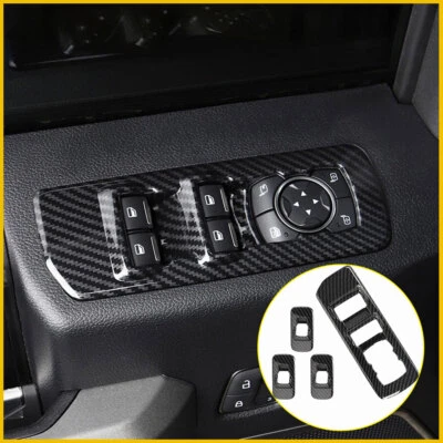 Accesorios Panel de interruptor elevador de ventana Cubierta de plástico moldura para Ford F150 2015-2019 Foto 1 de 4
