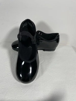 Zapatos de niña Capezio SHUFFLE TAP charol negro talla 10,5 M Foto 1 de 4