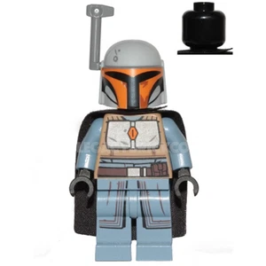 LEGO Star Wars SW1077 Mandalorian Tribe Warrior Light Bluish Gray Minifigure New - Picture 1 of 1