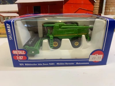 SIKU.FARM. 1:87 JOHN DEERE 9680i WTS. COMBINE HARVESTER.REMOVABLE COMBINE.HEADER - Image 1 of 4