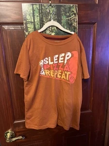 Cat & Jack Boy s 2-piece Pizza Short Pajama Set - Orange - Size S (6/7) - Picture 1 of 2