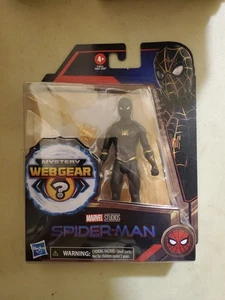 Marvel Spider-Man Mystery Web Gear Black and Gold Suit Spider-Man Action Figure - Imagen 1 de 3