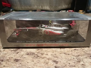 Jenson Button 2011 Winner Hungarian GP McLaren MP4-26 Spark 1/43 Model Formula 1 - Picture 1 of 3