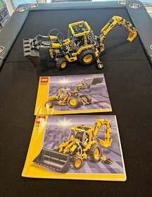 LEGO Technic 8455 Back-Hoe Complete Set w/ Original Instruction Manuals 