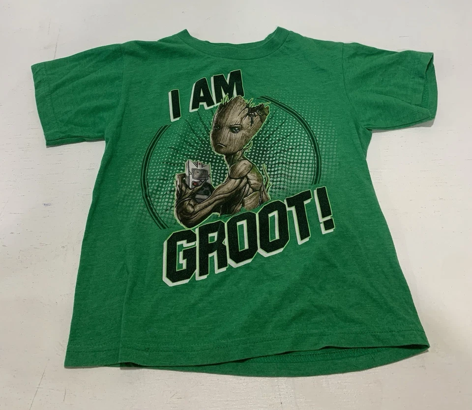Camiseta gráfica manga corta Marvel Avengers niño talla pequeña Groot Foto 1 de 4