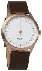 MAST Milano CEO Royal A24-RG404M.WH.14I Quarzwerk Herren-Armbanduhr Einzeigeruhr - Bild 1 von 5