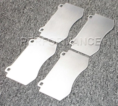 Titanium Brake Pad Shim Heat Shield Set for Dodge Charger SRT8 Brem 06-14 Front - Image 1 of 3