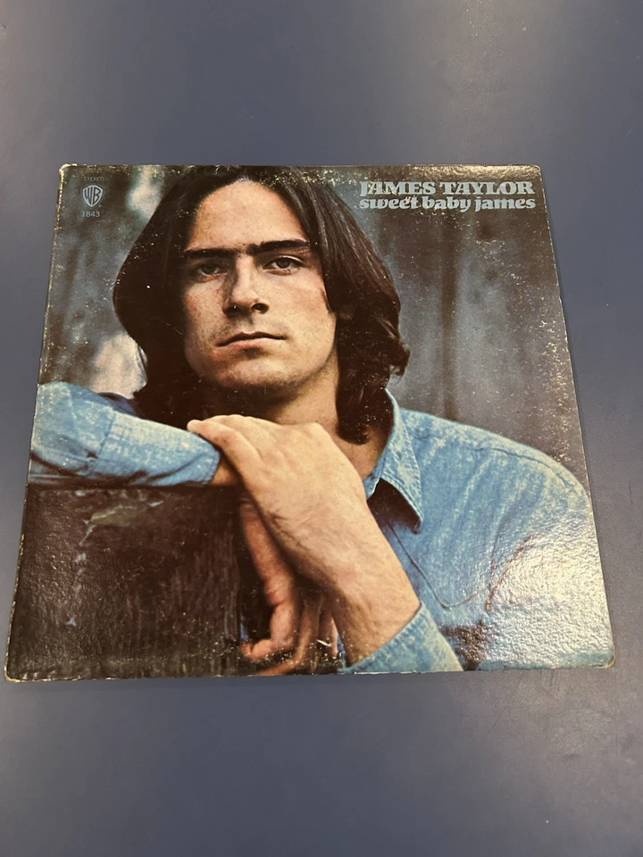 James Taylor Sweet Baby James Vinyl Record WS 1843 Green Label VG - Image 1 of 4