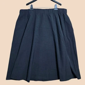 Lane Bryant Rock Damen Größe 20 A-Linie Knielang Schwarz Taschen Pull-On NEU - Bild 1 von 8