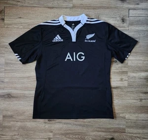 Adidas Neuseeland Rugby All Blacks Kurzarm Heim Trikot Herren Größe XL - Bild 1 von 10