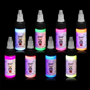 Tattoo Ink Set - Tattoo Inks Pigment Kit, 8 Color 1/2oz 15ml/Bottle Professio... - Picture 1 of 7