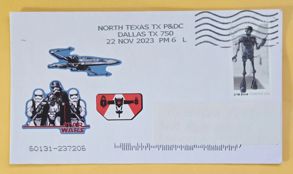 U.S.A.: Star Wars, 2021/ Postally Used Cover - Image 1 of 1