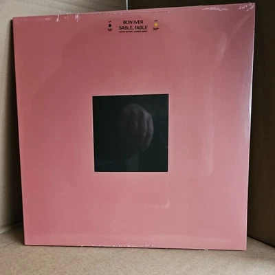 Bon Iver SABLE, FABLE SIGNED Limited /666 Black Yellow Vinyl LP Justin Vernon - Image 1 of 2