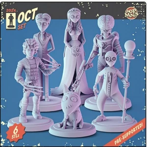 Tim Burton 36mm Minis tabletop gaming, DnD Edward Scissorhands, Mars Attacks| C - Picture 1 of 8