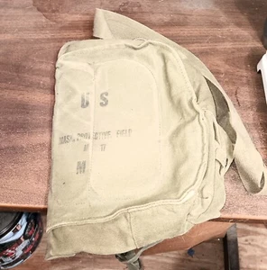 Vietnam War M17 Gas Mask Bag w/M1 Garand 2 Clip Ammo Pouch - Picture 1 of 6