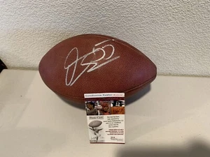 Jamie Sharper Signed Football JSA Super Bowl champion (XXXV)*Air leak - Picture 1 of 2