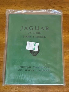 Jaguar 3.8 MK2 Mark 2 Owners Manual 1960 1961 1962 1963 1964 1965 1966 Handbook - Bild 1 von 4