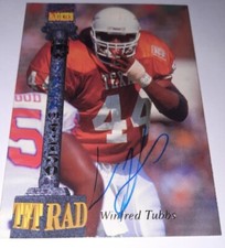 Winfred Tubbs autographed Football Card Texas 1994 Signature Rookies
