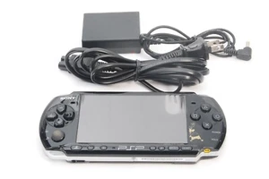 Sony PSP 3000 Console One Piece Edition Piano Black w/ Charger Tested Japan - Picture 1 of 11