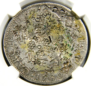 Mexico 1780 MO FM 8 Reales NGC Good Details Chopmarked (05-8) - Picture 1 of 5