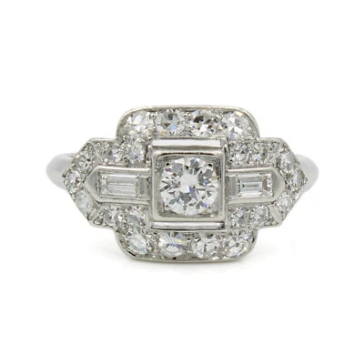 Anillo de aniversario estilo vintage de oro blanco de 10 quilates de 2,1 quilates diamante redondo creado en laboratorio Foto 1 de 4