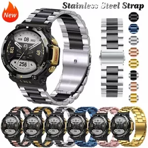 Edelstahl Band Armband für Huami Amazfit T-Rex 2/T-Rex 1/T-Rex Pro - Bild 1 von 39
