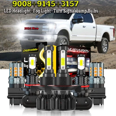 Faro LED + luz antiniebla + luz trasera para Ford F250 F350 Super Duty 2005-19 Foto 1 de 4