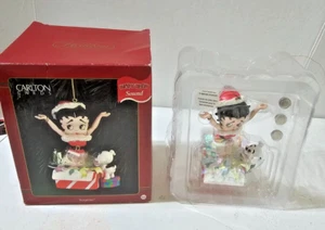 Vintage 1997 Carlton Cards Betty Boop Surprise Christmas Ornament New - Picture 1 of 10