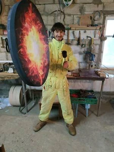 Shaman "King Drum", deep bass large drum, sacred vegan instrument, viking gift - Picture 1 of 11