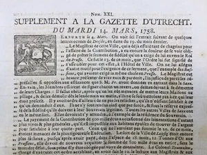 Dresden en 1758 Allemagne Leipzig Halberstadt Université Sorbonne Paris Utrecht - Picture 1 of 4