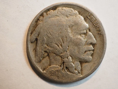 1917 P BUFFALO NICKEL ***NICE COIN!*** - FREE SHIPPING! A2053 Cover