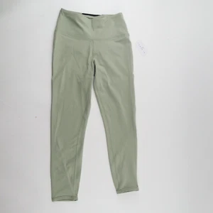 Legging corto para mujer todo el día cómodo cintura alta con tiras celosía 7/8 verde salvia S - Imagen 1 de 11