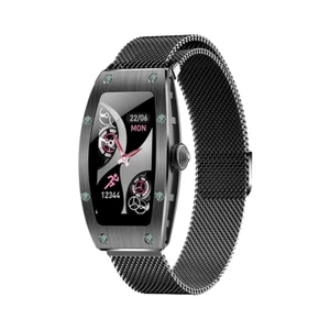 6973014170677 Kumi K18 Svarovski Smartwatch czarny Kumi - Zdjęcie 1 z 4