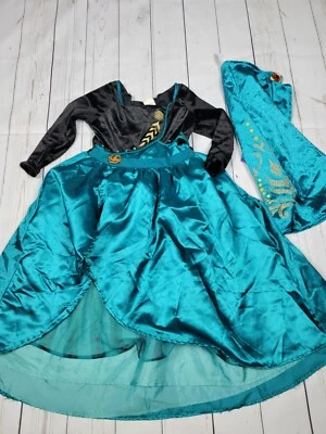 Vestido Disfraz Disney Frozen Anna Auténtico, Talla Mediana 7/8 Foto 1 de 4